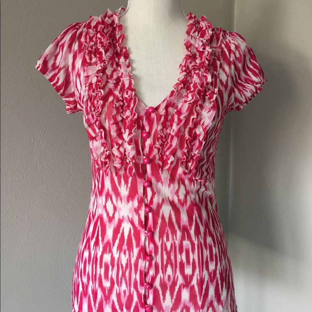 Ikat Print button up blouse by dots SM